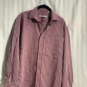 Lordson Striped purple button up